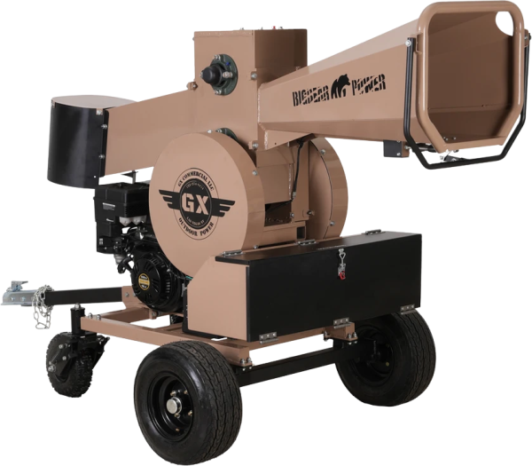 BigBear Power BBC82 Kinetic Loghog Logger 5" 15 HP Engine Gas Powered Commercial Self Feeding Electric Start New