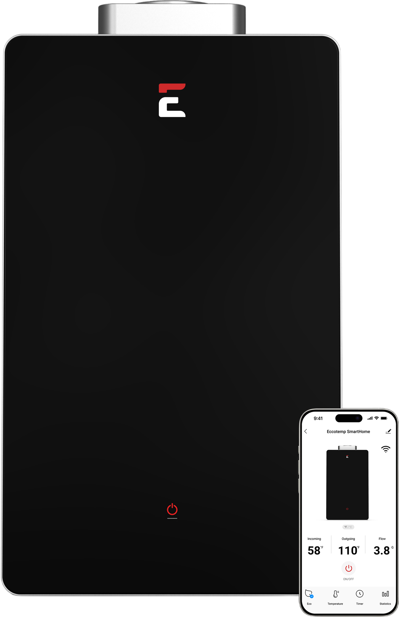Eccotemp SH22-ILP SmartHome Tankless Water Heater Liquid Propane 6.8 GPM Indoor Wi-Fi Open Box