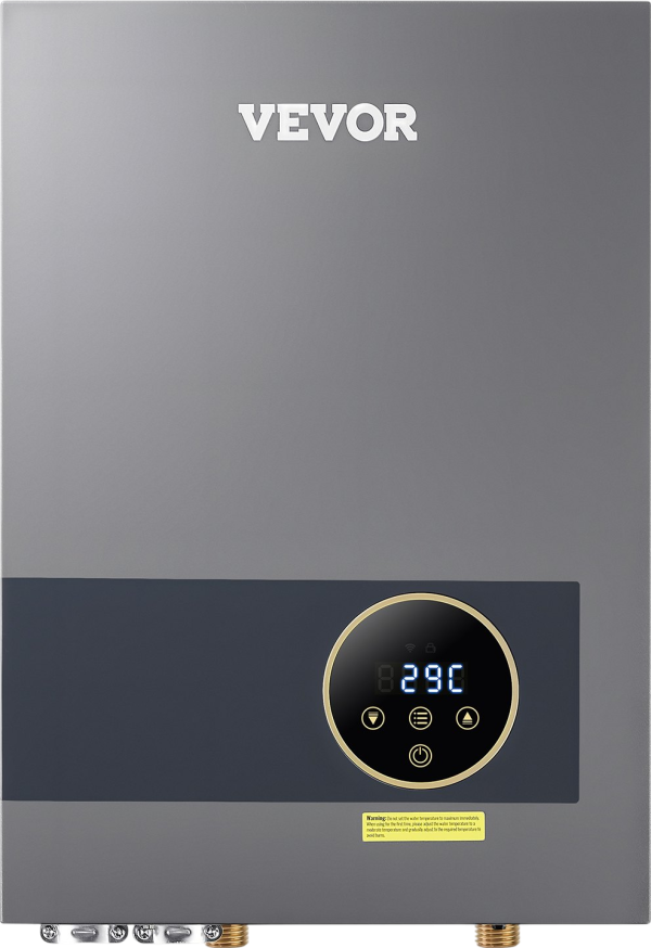 Vevor Tankless Electric Water Heater 36kW Instant Hot with LCD Touchscreen New