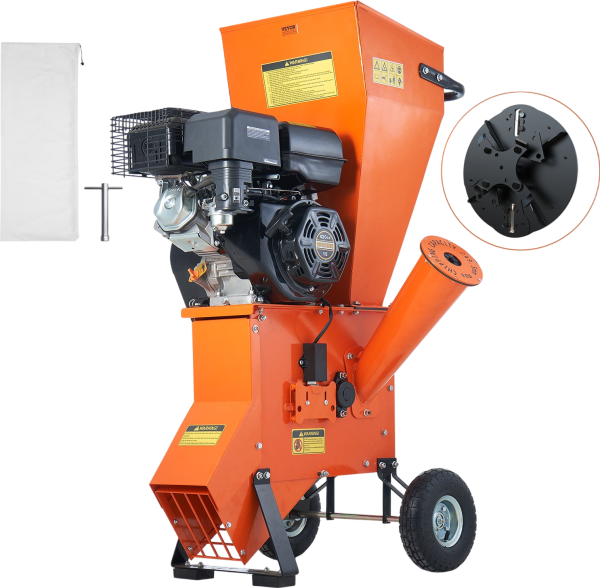 Vevor Wood Chipper Shredder Mulcher 6.7" Capacity 12HP Gas Powered 420cc New