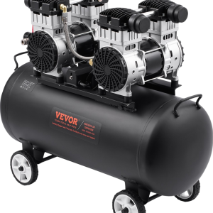 Vevor Air Compressor 20 Gal. Max 125 PSI Oil-Free Horizontal Compact Portable New